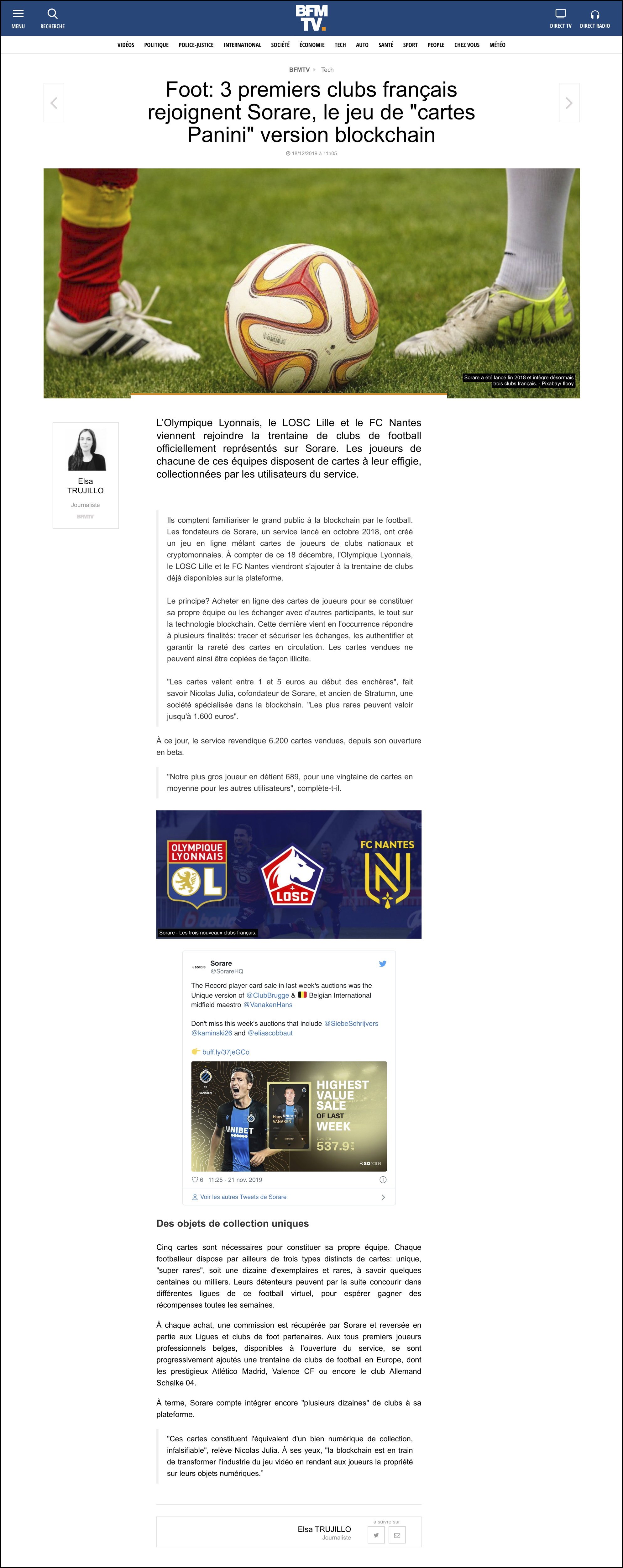 Foot_ 3 premiers clubs français rejoignent Sorare, le jeu de « cartes Panini » version blockchain.jpg